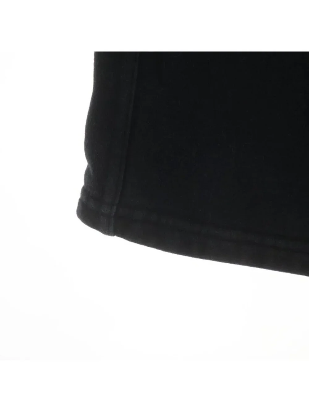 Saint Laurent Paris Logo Embroidery Sweatshirt Short Black